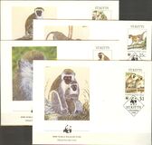 [Endangered Species - Green Monkeys on St. Kitts, type FF]