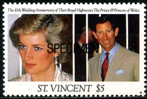 [The 10th Anniversary of the Wedding of Prince Charles and Princess Diana, tip BAM]
