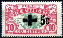 [Red Cross - Stamp of 1907 Surcharged, type P]