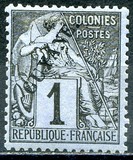 [French Colonies - General Issues Overprinted "GUYANE", type E6]