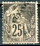 [French Colonies - General Issues Overprinted "GUYANE", type E13]