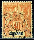 [Inscription - "GUYANE" - Colored Paper, type F9]
