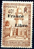 [Mosque Stamps of 1938-1940 Overprinted "France Libre" in Red or Black, 类型 BE10]
