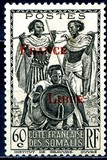 [Somali Warriors Stamps of 1938-1940 Overprinted "France Libre" in Red or Black, tyyppi BE13]