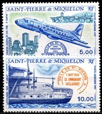 [Airmail - Airplanes Named "Ville de St. Pierre", τύπος IA]