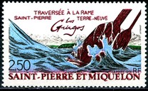 [St. Pierre-Newfoundland Crossing by Rowing Boat, type KC]