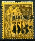 [French Colonies - General Issues No.46-57 Surcharged & Overprinted "MARTINIQUE", type B8]