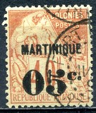 [French Colonies - General Issues No.46-57 Surcharged & Overprinted "MARTINIQUE", type B9]