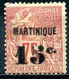 [French Colonies - General Issues No.46-57 Surcharged & Overprinted "MARTINIQUE", type B15]