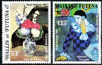 [Airmail - The 75th Anniversary of the Death of Paul Cezanne, 1839-1906, and the 100th Anniversary of the Birth of Pablo Picasso, Artist, 1881-1973, tyyppi IT]