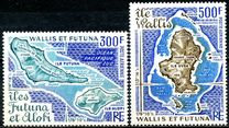 [Airmail - Maps of Wallis and Futuna Islands, type EZ]