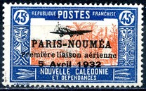 [Airmail - The 1st Anniversary of Paris-Noumea Flight, type T17]