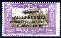 [Airmail - The 1st Anniversary of Paris-Noumea Flight, type T18]