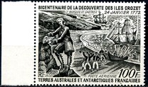 [Airmail - The 200th Anniversary of Discovery of Crozet Islands and Kerguelen, typ BP]