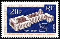 [The 50th Anniversary of International Labour Organization, type AW]