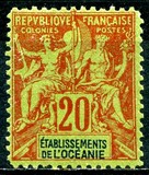 [Inscription: "ETABLISSEMENTS de L'OCEANIE", type A6]
