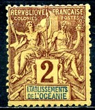 [Inscription: "ETABLISSEMENTS de L'OCEANIE", type A1]