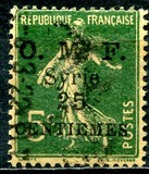 [French Postage Stamps Surcharged & Overprinted "O.M.F. - Syrie" - "Value" in 2 Lines, Tip I]