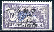 [French Postage Stamps Surcharged & Overprinted "O.M.F. - Syrie" - "Value" in 2 Lines, Tip I7]