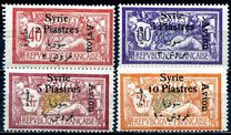 [Airmail - No. 149, 151 & 154-155 Overprinted "AVION", type X]