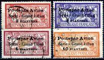 [Airmail - No. 102 & 104-106 Overprinted "Poste par Avion", type P]