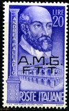 [Andrea Palladio - Italy Postage Stamp Overprinted "A.M.G.F.T.T.", වර්ගය S]