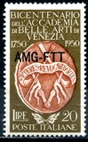 [The 200th Anniversary of the Founding of the Academy of Fine Arts, Venice - Italy Postage Stamp Overprinted "AMG-FTT", type AO]