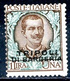 [Italian Postage Stamps Overprinted "TRIPOLI DI BARBERIA", type A8]