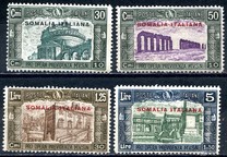 [Not Issued Italian Postage Stamps Overprinted "SOMALIA ITALIANA", Tip AF]