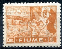 [New Daily Stamps - Inscription "FIUME", loại AB3]