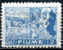 [New Daily Stamps - Inscription "FIUME", loại AB4]