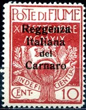 [Fiume Military Post Stamps Surcharged, type C]