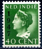 [Queen Wilhelmina Stamps of 1941 Overprinted "1947", Вид BJ8]