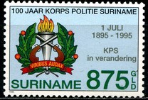 [The 100th Anniversary of the Suriname Police Force, type BKN]