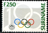 [The 100th Anniversary of the Olympic Committee - IOC, type BIW]