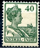 [Numeral Stamps & Queen Wilhelmina, tip K14]