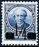 [Number 76 Surcharged, type AV]