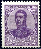[General San Martin - Watermark 3,4 or Unwatermarked, type BK]