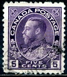 [King George V in Admiral Uniform - New Colors and Values, 类型 AD12]