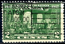 [The 60th Anniversary of the Founding of the Dominion of Canada, Inscription: "1867 Confederation 1927", 類型 AS]