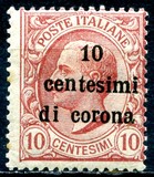 [Italian Stamps Surcharged, type D]