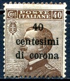 [Italian Stamps Surcharged, type G]