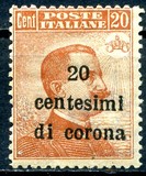 [Italian Stamps Surcharged, type E]