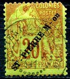 [French Colonies General Issues - Stamps Overprinted "ST-PIERRE M-on" in Black, type F6]