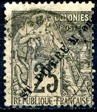 [French Colonies General Issues - Stamps Overprinted "ST-PIERRE M-on" in Black, type F7]