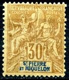 [Inscription: "St. PIERRE ET MIQUELON", type I8]