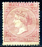 [Queen Isabella II - Inscription "1869", տեսակ L]