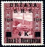 [Postage Stamps from Bosnia-Herzegovina Overprinted, type C1]