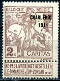[Overprinted "CHARLEROI 1911", type AO9]