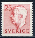 [King Gustaf VI Adolf of Sweden & Tree Crowns - Without Imprint, type DB12]